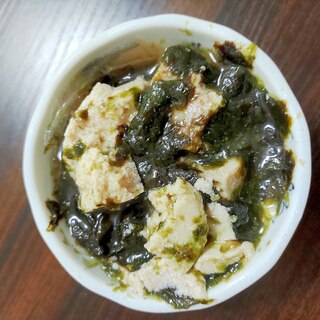幼児食　高野豆腐と海苔の煮物